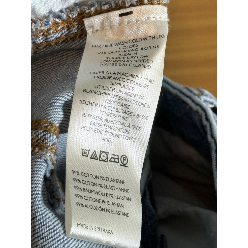 Anthropologie PILCRO Kenna Mid-Rise Heritage Barrel Denim Jeans Hearts Motif 31 - Picture 8 of 11